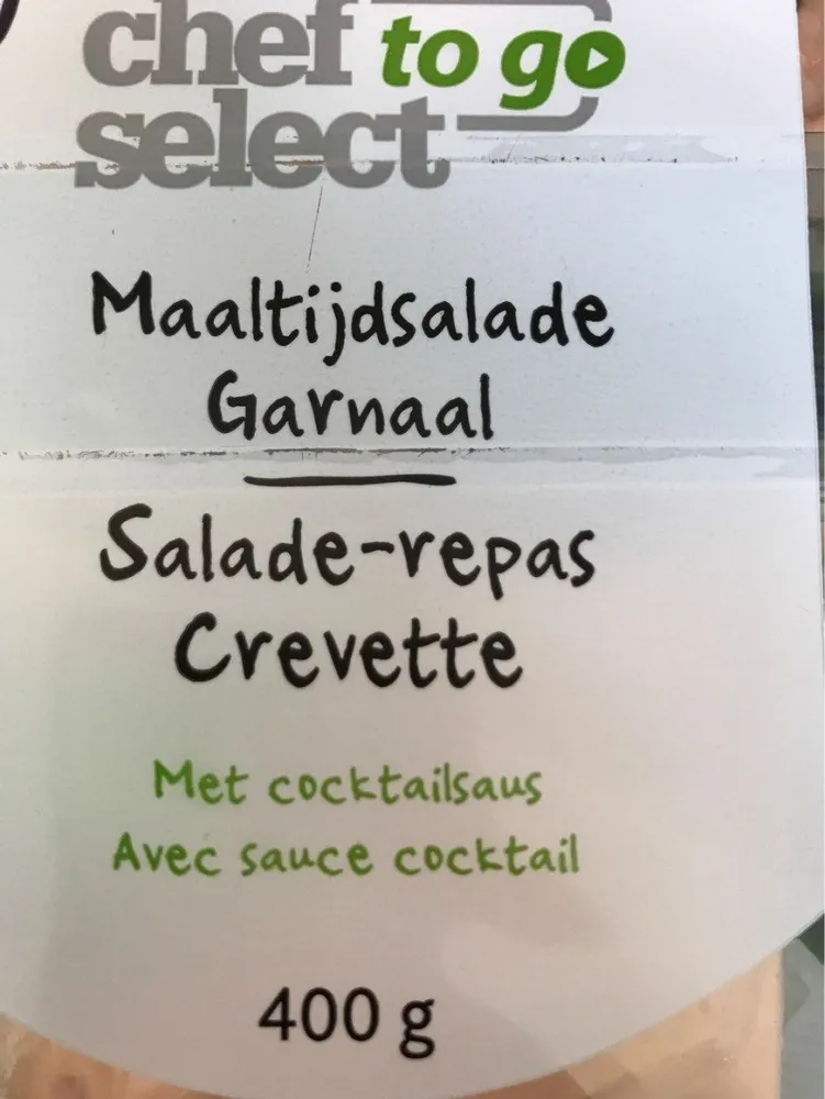 salade repas crevette avec sauce cocktail