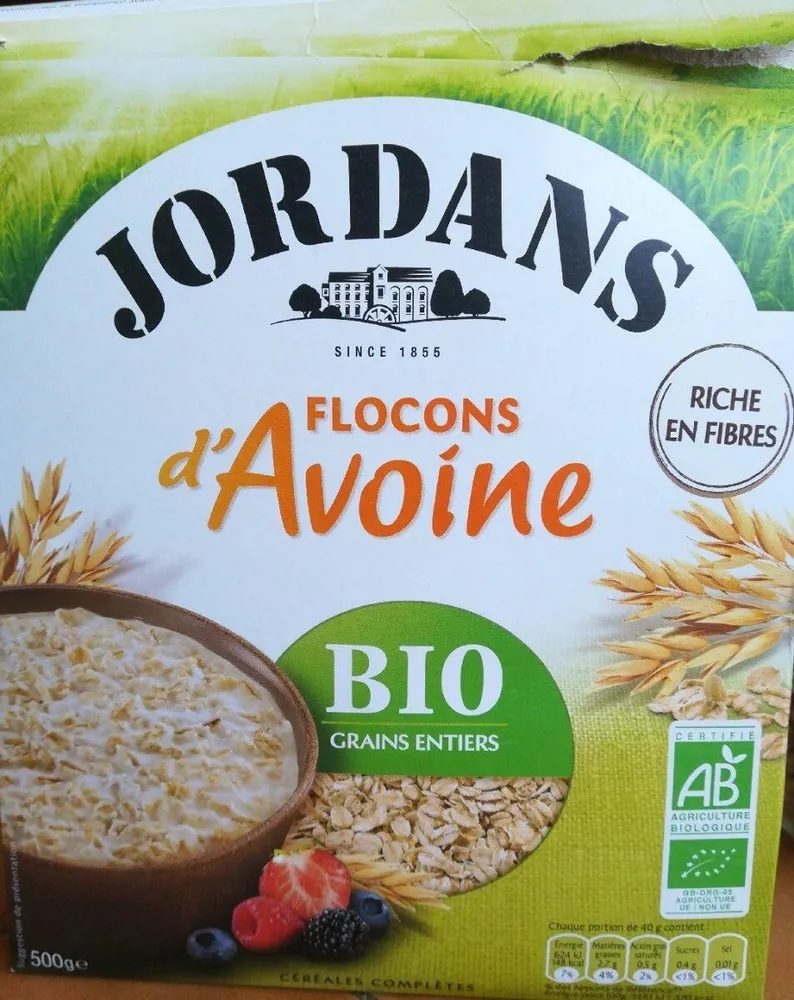 Flocons d'avoine grains entiers