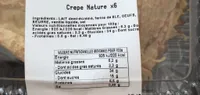 Crêpes natures