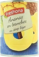 Ananas en tranches au sirop léger