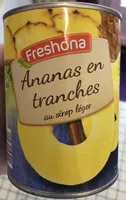 Ananas en tranches au sirop léger