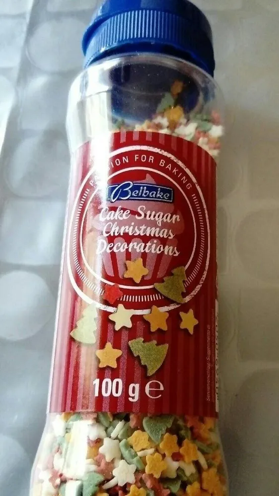 Kerst: Sugar Christmas Decorations Busje 100 Gram (belbake)