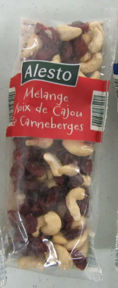 Mélange de noix de cajou et canneberges