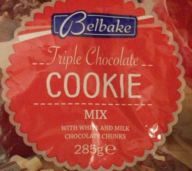 Triple chocolate cookie mix