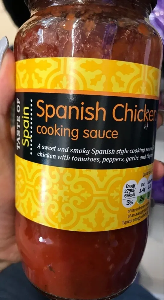 Spanish chicken cooking sauce