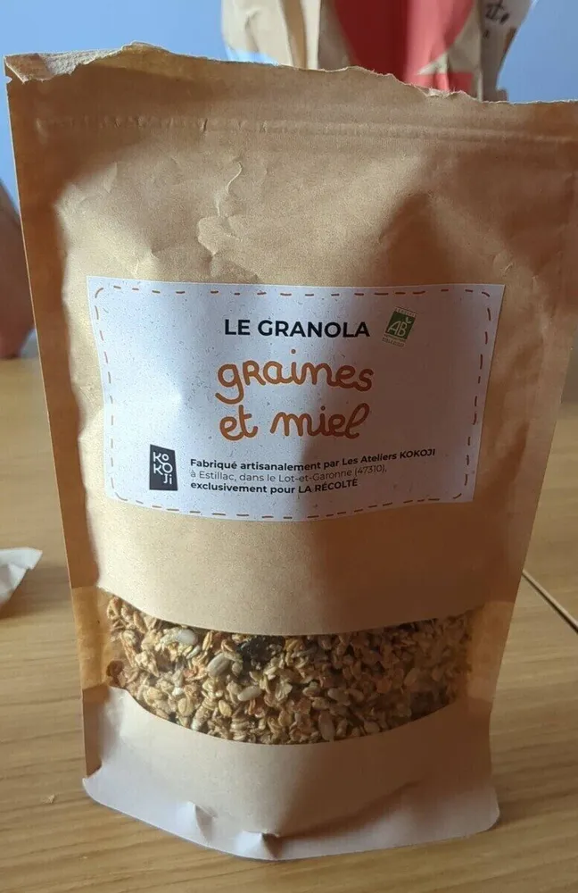 Granola graines et miel