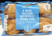 6 Mini Melton Mowbray Pork Pies