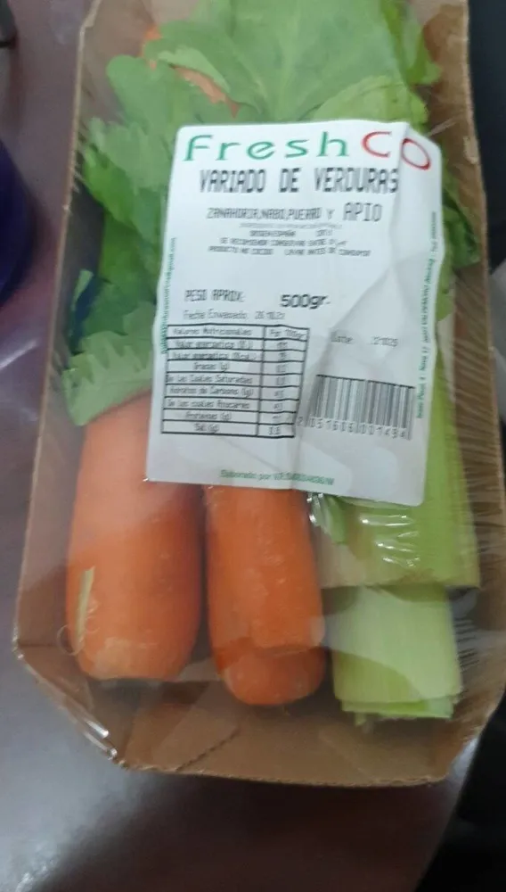 Variado de verduras