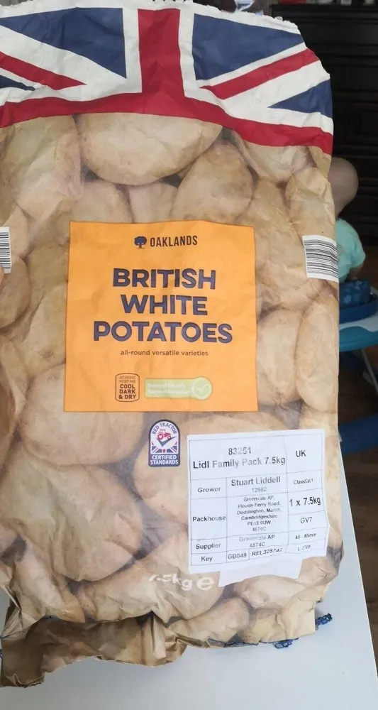 BRITISH WHITE POTATOES