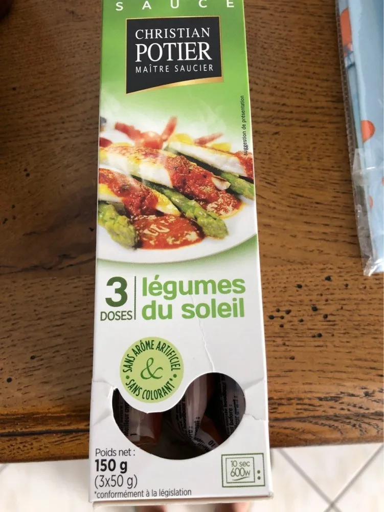 Sauce legume du soleil