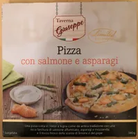 Pizza con salmone e asparagi