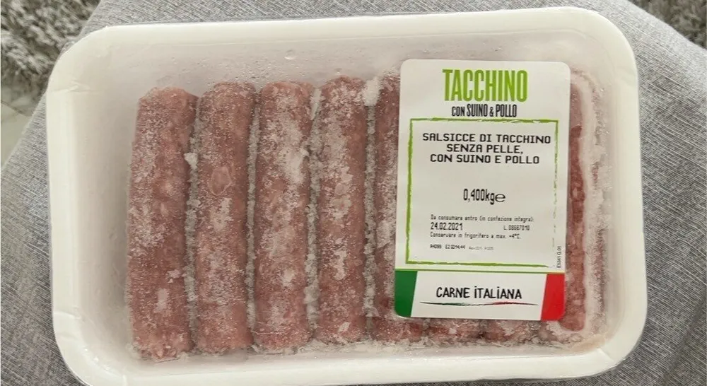 Salsicce di tacchino con pollo e suino