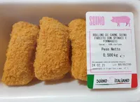 Rollino di carne suina farcito con spinaci e formaggio