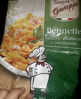 Pennette salmone affumicato e gamberetti