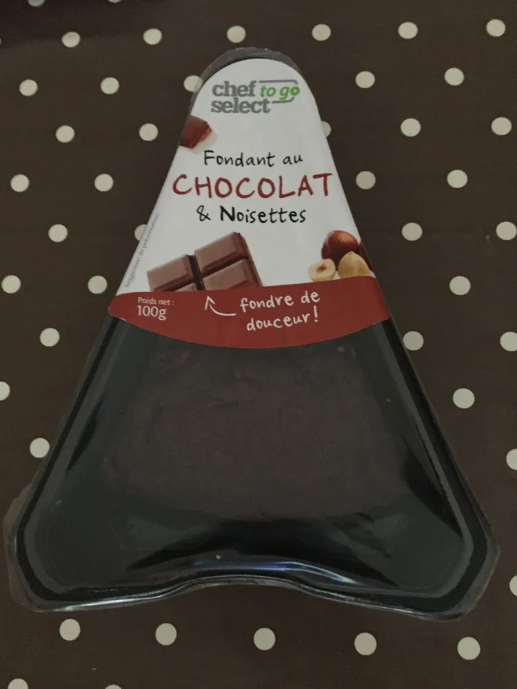 Fondant au chocolat & noisette chef to go select