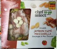 Crudités Jambon fumé Mozzarella Conchiglie & Mini-Torsades