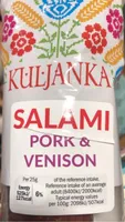 Salami Pork & Venison