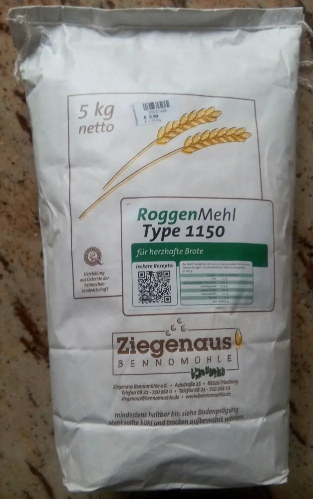 RoggenMehl type 1150