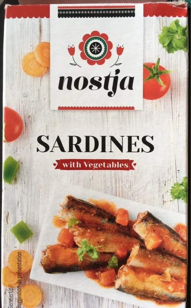 Sardinen mit Gemüse
