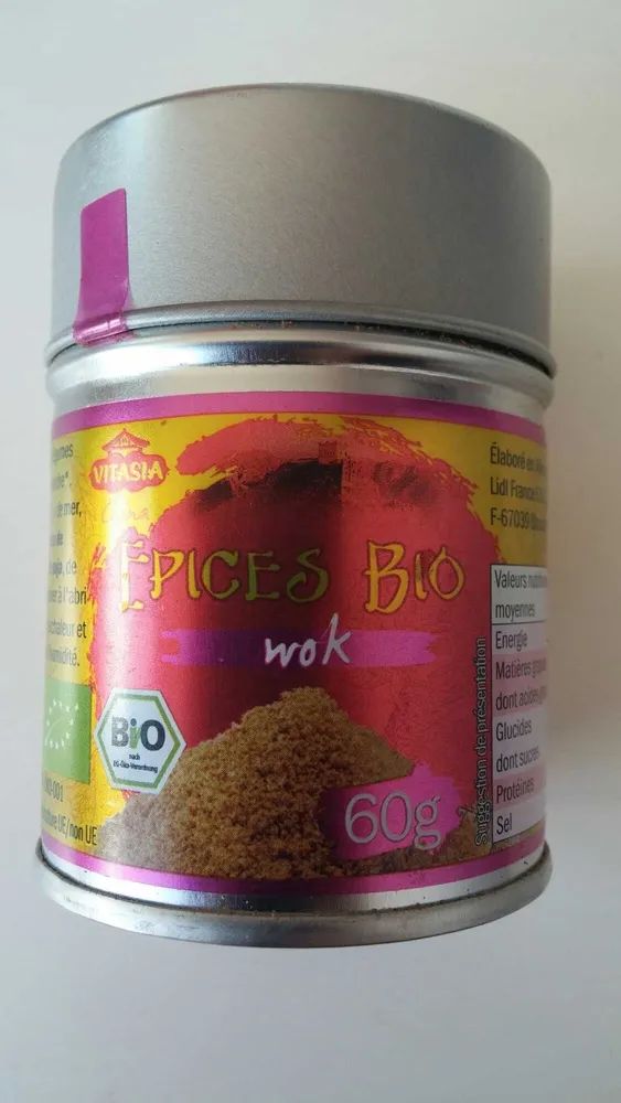 Épices bio wok