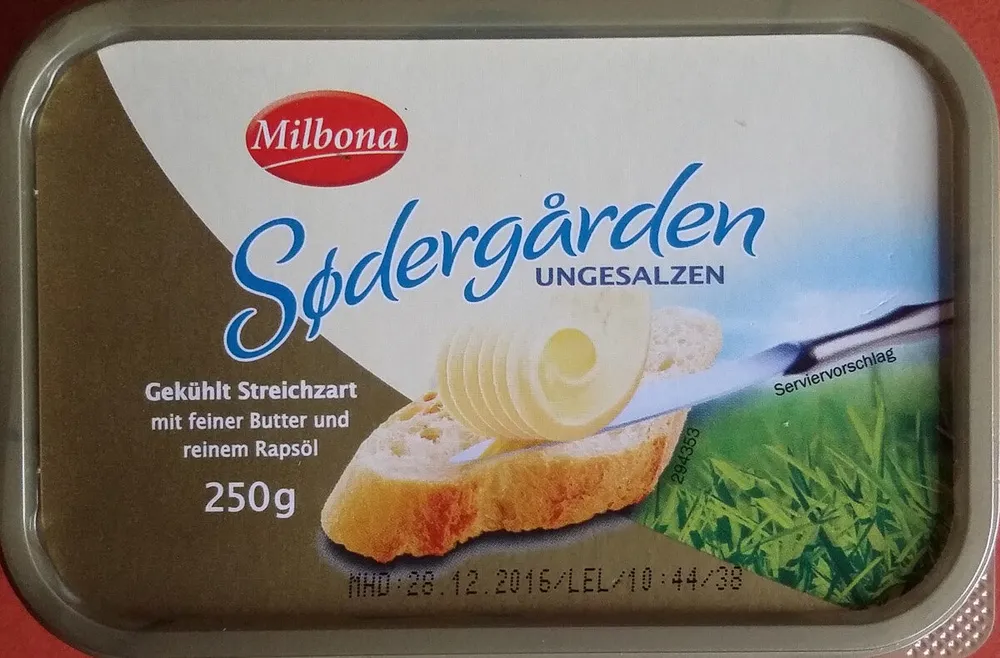 Sødergården Butter, ungesalzen
