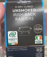 Unsmoked irish back rashers