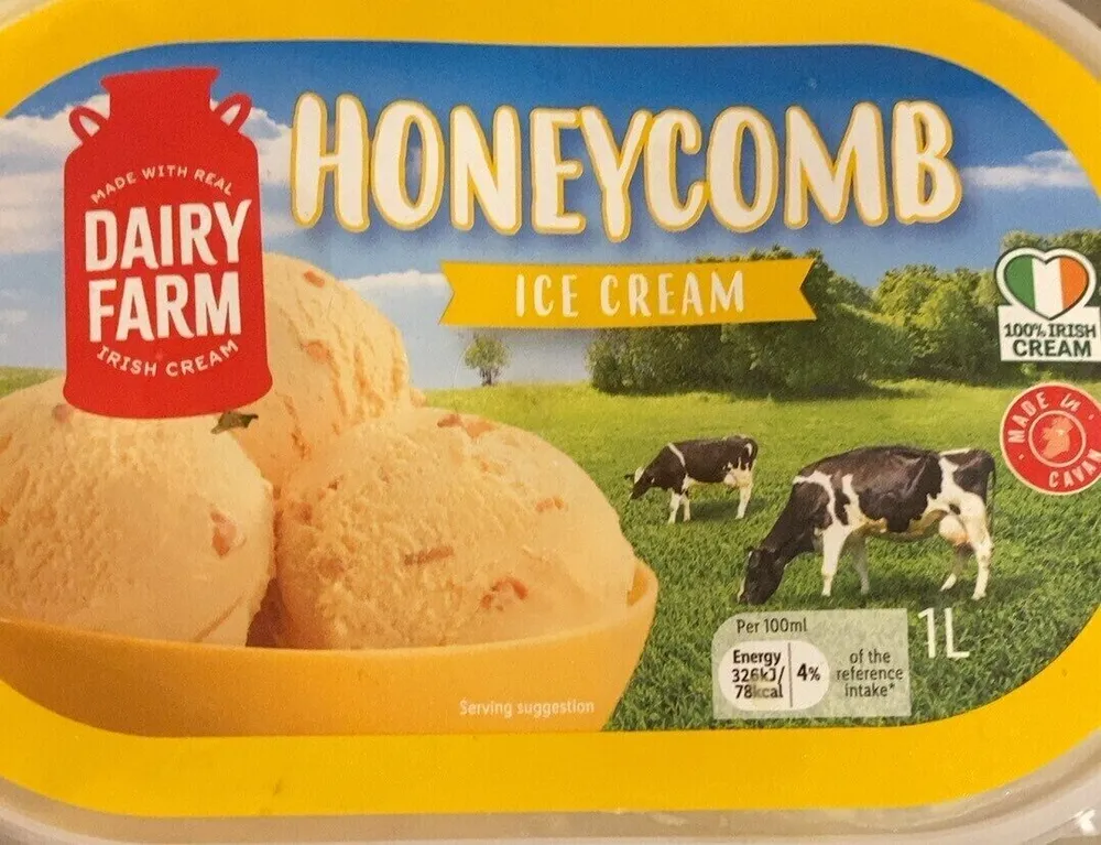 Honey comb ice cream