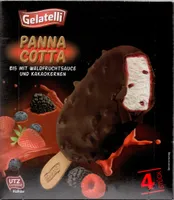 panna cotta frozen dairy dessert, berry