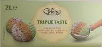 Triple Taste Ice Cream with Stracciatella, Hazelnut & Pistachio