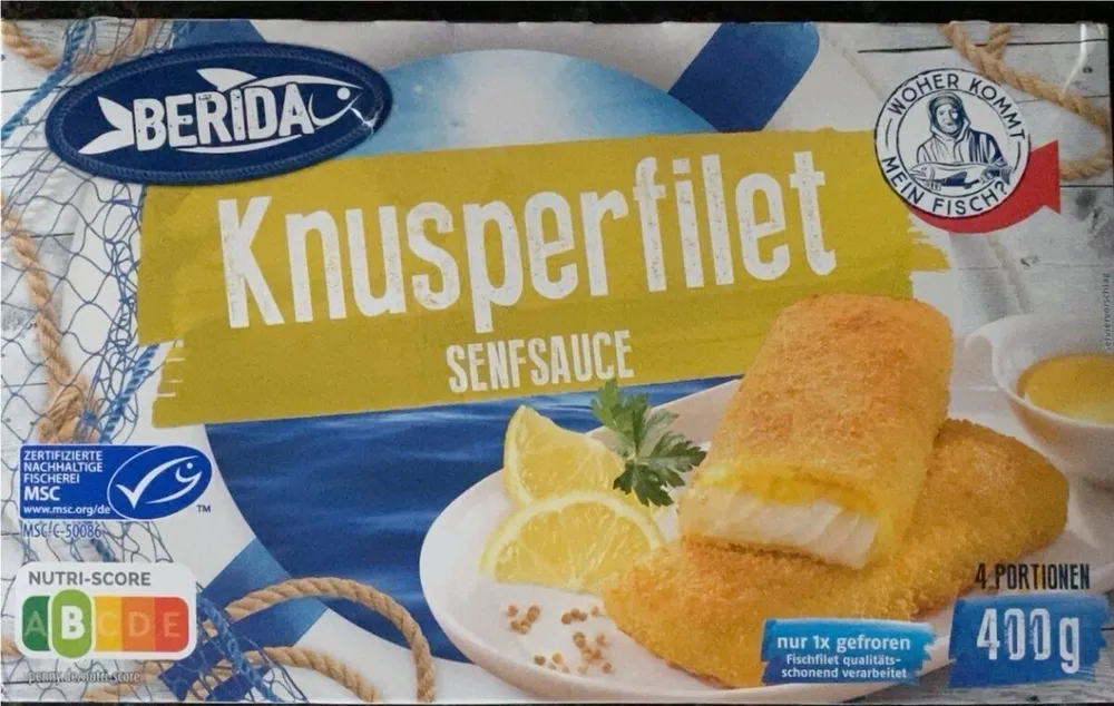 Knusperfilet Senfsauce