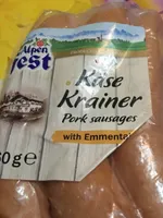 Saucisses de porc avec Emmental