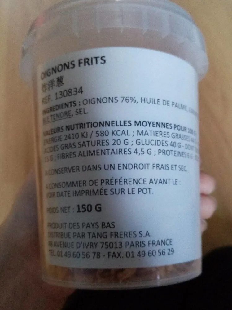 Oignons frits