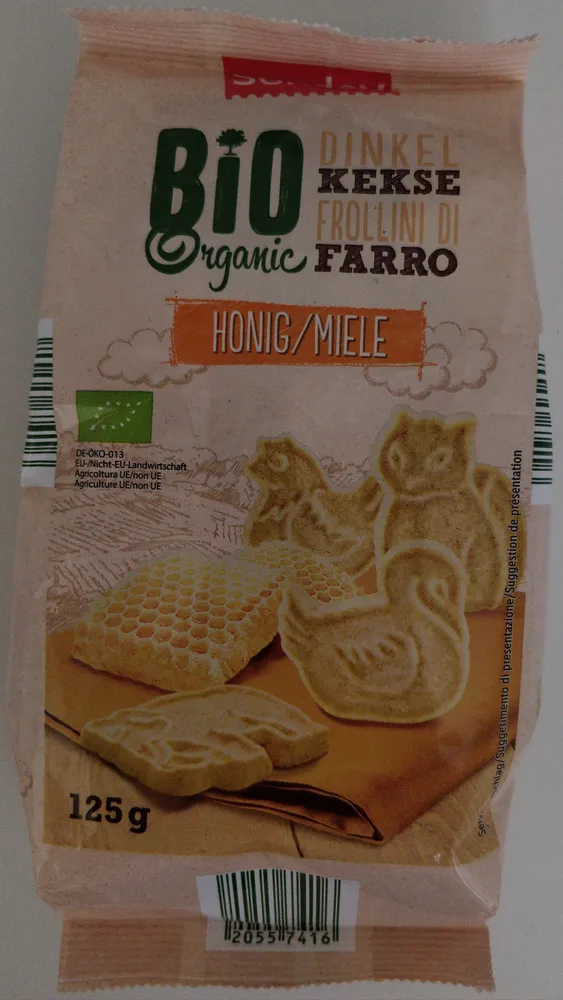 Galletas espelta bio organic miel