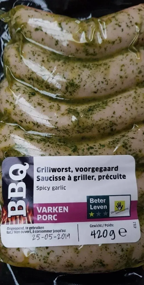 Saucisse a griller précuire