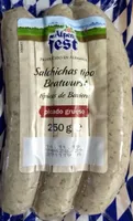 Salchichas tipo Bratwurst picado grueso