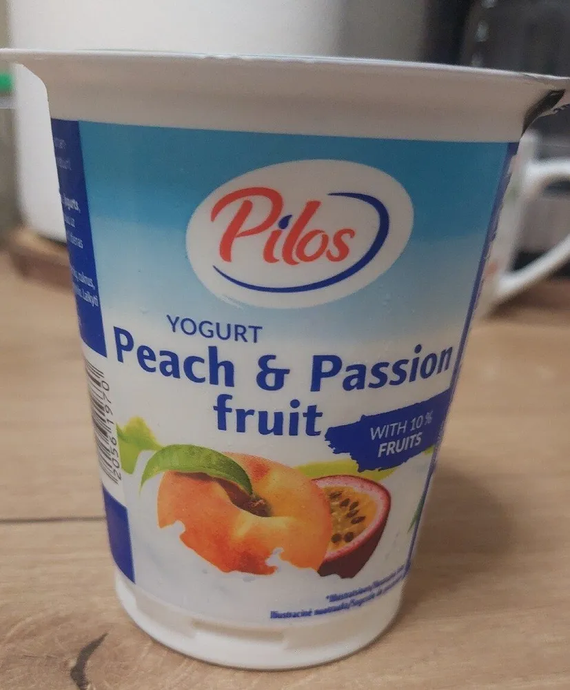 yoghurt peach and passion fruit