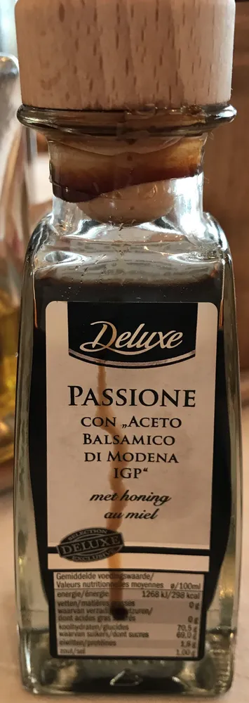 Passione  con aceto balsamico di modena igp met honing