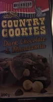 Country Cookies - Biscuit sablés avec chocolat noir et noix de macadamia
