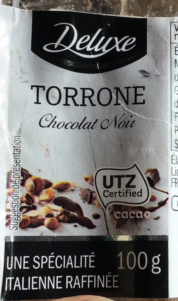 Torrone chocolat noir