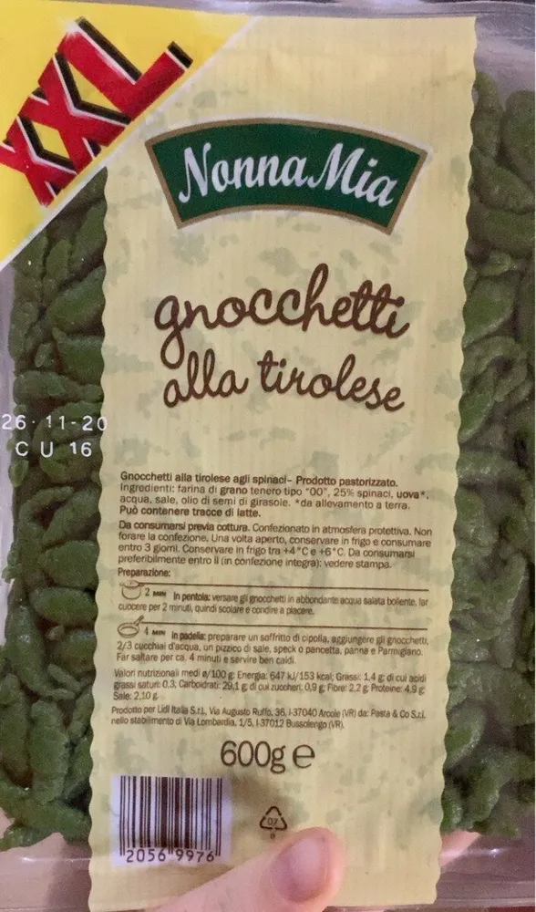 Gnocchetti alla tirolese