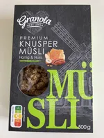 Granola Premium knusper Müsli Honig&Nuss
