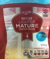 British lighter mature grated cheese