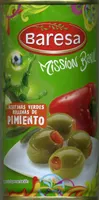 Aceitunas verdes rellenas de pimiento