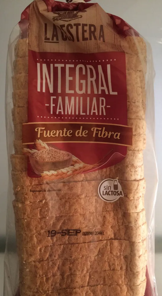 Pan de molde integral de trigo