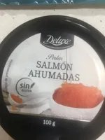 Perlas de salmón ahumadas