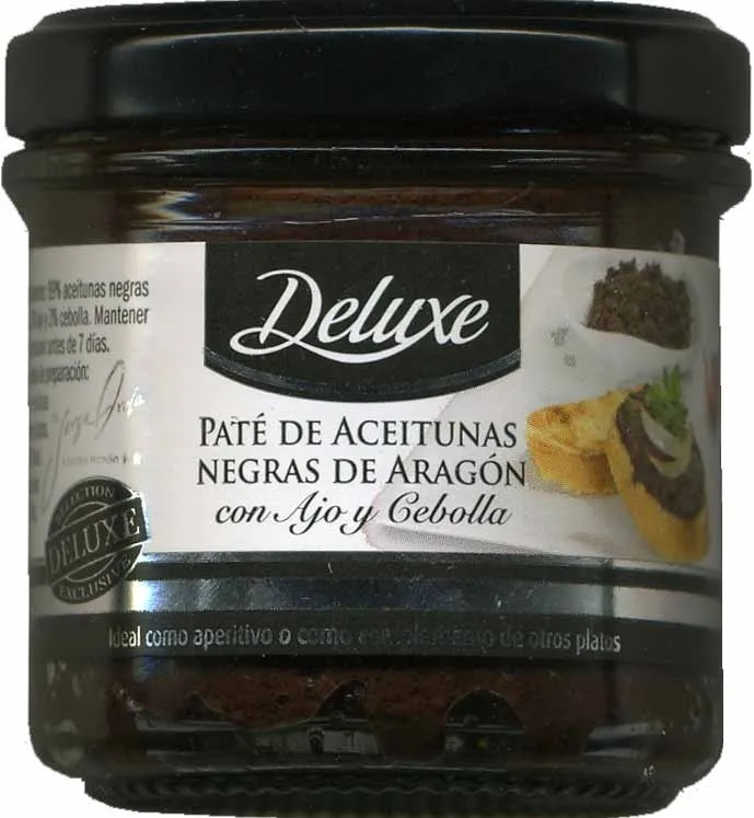 Paté de aceitunas negras de Aragón con ajo y cebolla