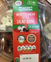 Mediterranean style salad bowl