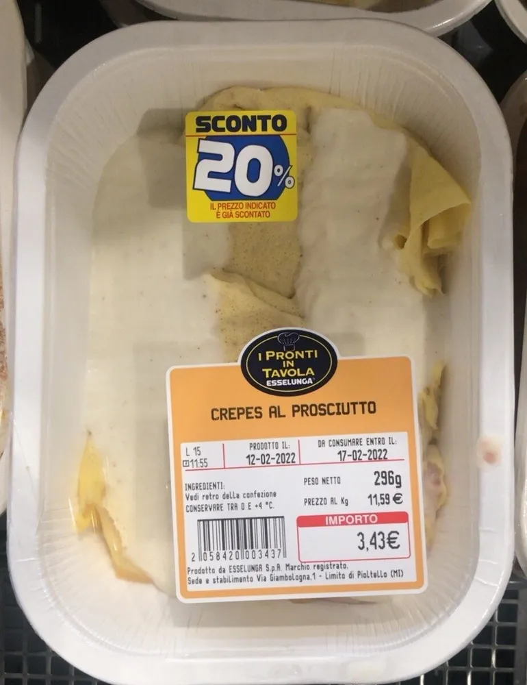 Crepes al prosciutto