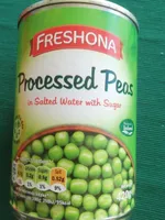Processed peas