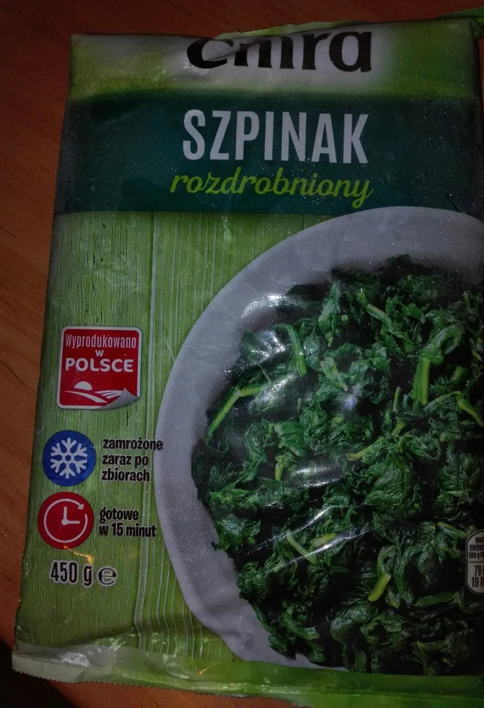 szpinak mrożony